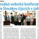 Medzinárodná vedecká konferencia o školstve Slovákov žijúcich v zahraničí