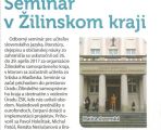 Čítať ďalej: Seminar v Žilinskom kraji