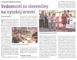 Čítať ďalej: Vedomosti zo slovenčiny na vysokej úrovni