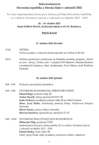 Stala konferencia 1